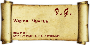 Vágner György névjegykártya