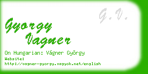 gyorgy vagner business card